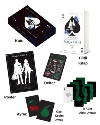 Maça Kızı 8 - 5. Kitap Seti - Kutulu (Ciltli) Dilara Pamuk