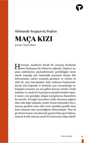 Maça Kızı Aleksandr Puşkin