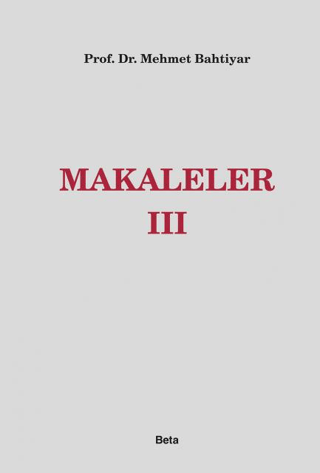 Makaleler 3 (Ciltli)