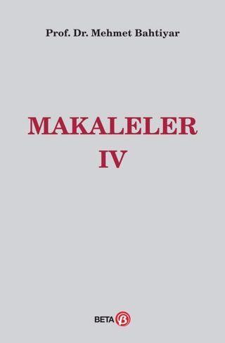 Makaleler 4 (Ciltli)