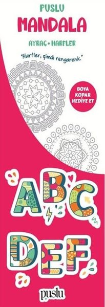 Mandala  Çocuk Ayraç - Harfler