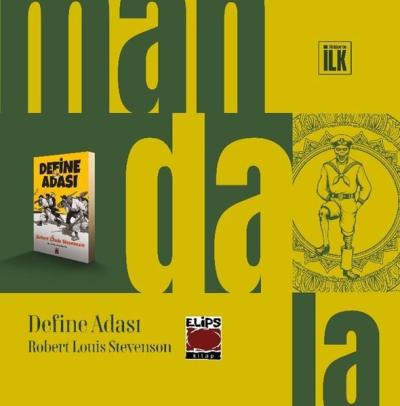 Mandala Dünyası - Define Adası Büyükler İçin Boyama Kitabı Robert Loui