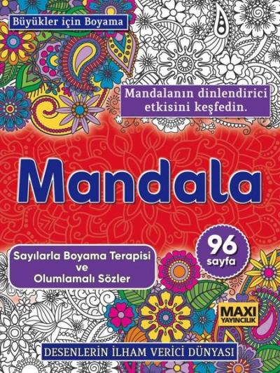 Mandala - Sayılarla Boyama Terapisi ve Olumlamalı Sözler