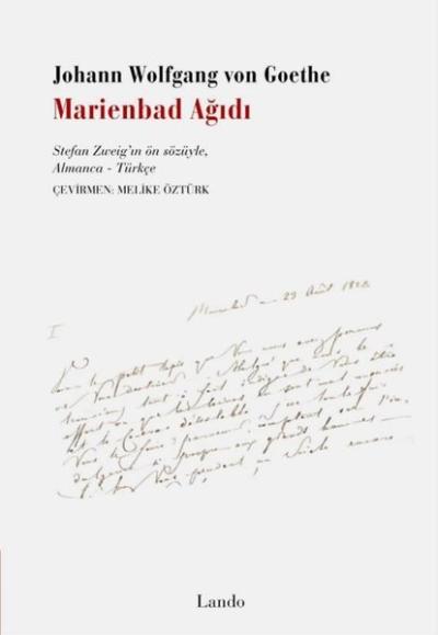 Marienbad Ağıdı Johann Wolfgang von Goethe