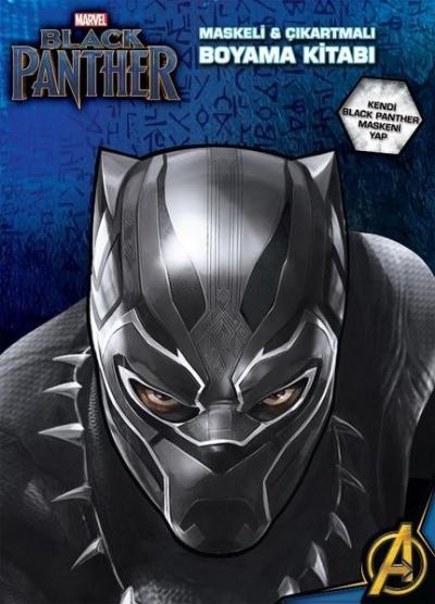 Marvel Black Panther Maskeli ve Çıkartmalı Boyama Kitabı Kolektif