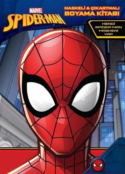 Marvel Spider-Man-Maskeli ve Çıkartmalı Boyama Kitabı Kolektif