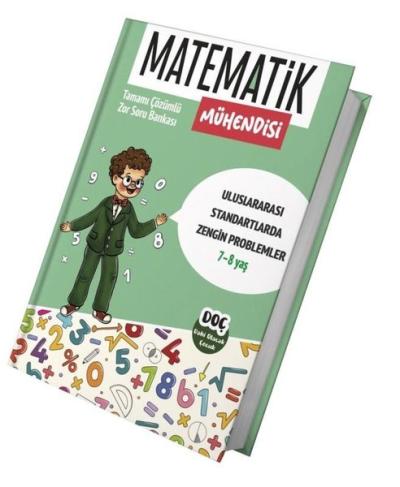 Matematik Mühendisi 7 - 8 Yaş - Tamamı Çözümlü Zor Soru Bankası