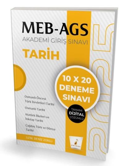 MEB - AGS Hazırlık Tarih 10 x 20 Tamamı Dijital Çözümlü Deneme Sınavı 