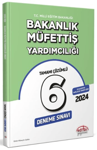 MEB Bakanlık Müfettiş Yardımcılığı Tamamı Çözümlü 6 Deneme Sınavı