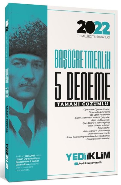 MEB Öğretmenlik Kariyer Basamakları Başöğretmenlik Tamamı Çözümlü 5 Deneme