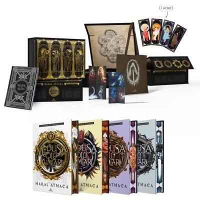 Medusa'nın Ölü Kumları Serisi - Hediyeli Yan Boyamalı Mıknatıslı Kutu (Ciltli)