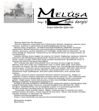 Meluşa Öykü Dergisi Sayı 1 Ocak - Şubat - Mart 2018