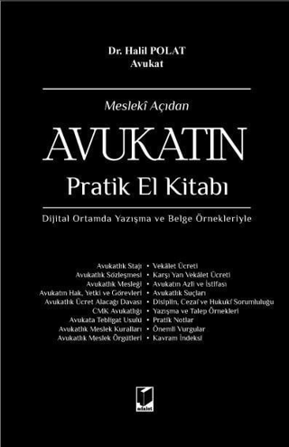 Mesleki Açıdan Avukatın Pratik El Kitabı (Ciltli)