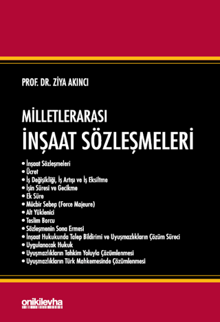 Milletlerarası İnşaat Sözleşmeleri (Ciltli)