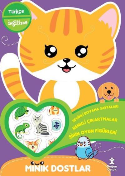 Minik Dostlar Evinin Yanında Boyama Kitabı - Türkçe İngilizce Kolektif