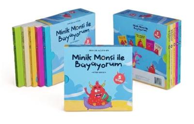 Minik Monsi İle Büyüyorum Seti - 5 Kitap Takım - Kutulu (Ciltli) Kolek