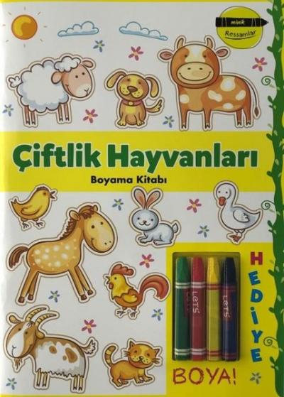 Çiftlik Hayvanları Boyama Kitabı - Minik Ressamlar Kolektif
