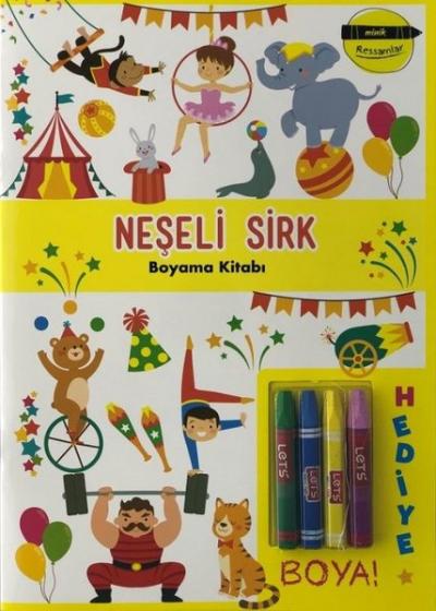 Neşeli Sirk Boyama Kitabı - Minik Ressamlar Kolektif