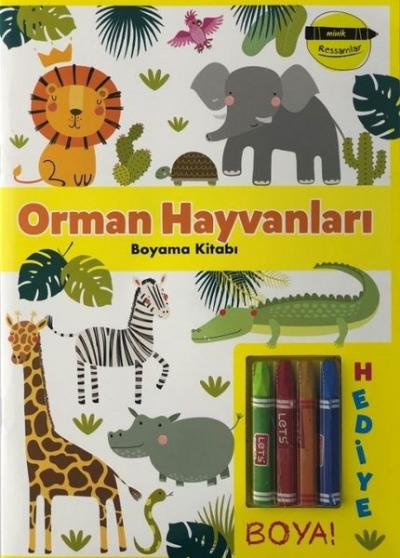 Orman Hayvanları Boyama Kitabı - Minik Ressamlar Kolektif