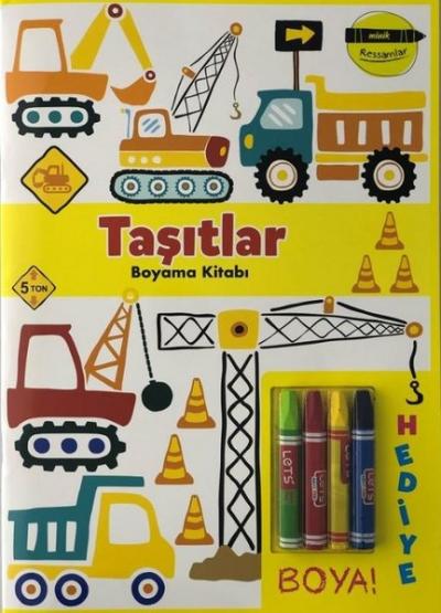 Taşıtlar Boyama Kitabı - Minik Ressamlar Kolektif