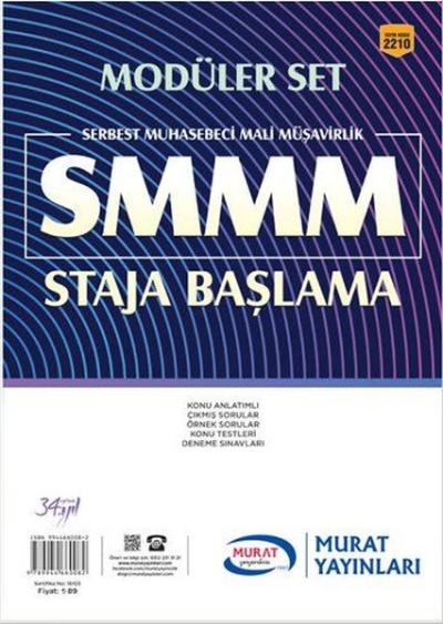 Modüler Set SMMM Staja Başlama 2210 Kolektif