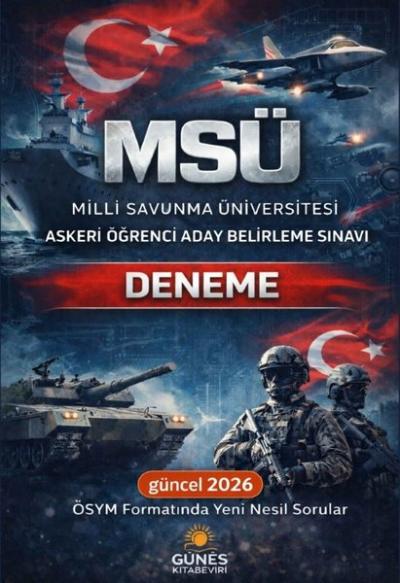 MSÜ Milli Savunma Üniversitesi Askeri Öğrenci Aday Belirleme Sınavı Deneme