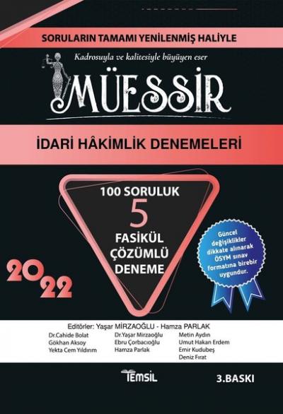 Müessir İdari Hakimlik Denemeleri - Tamamı Çözümlü 5 Deneme