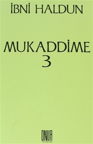 Mukaddime Cilt: 3