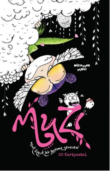 Muzi - Kartpostal Boyama Kitabı (20 Kartpostal) Müzeyyen Yılmaz