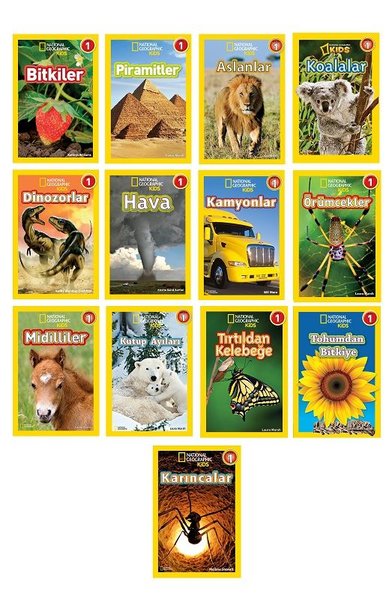 National Geographic Kids-Okuma Serisi Seviye 1 Seti-14 Kitap Takım Mel