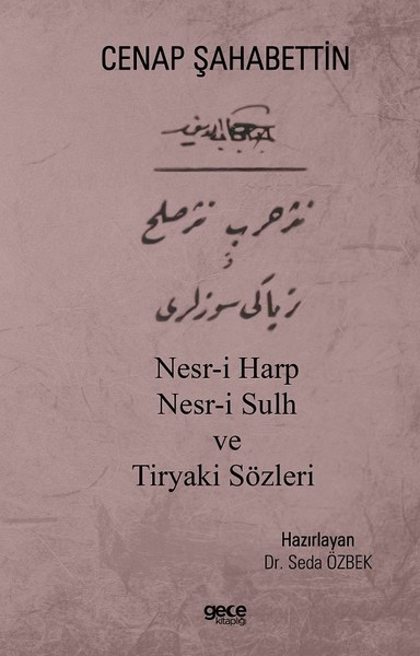 Nesr-i Harp Nesr-i Sulh ve Tiryaki