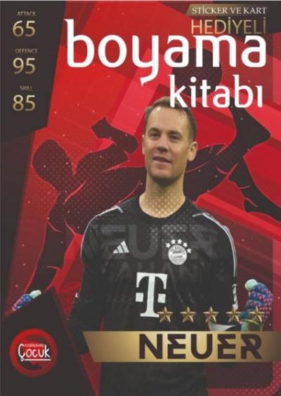 Neuer - Boyama Kitabı - Sticker ve Kart Hediyeli
