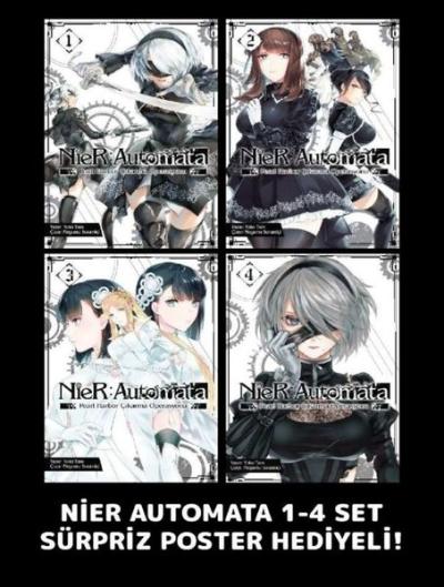 Nier: Automata 1 - 4 - Poster Hediyeli Set