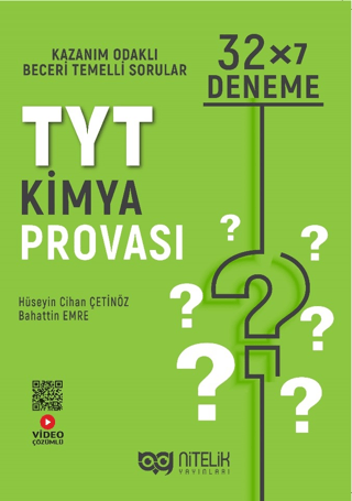 Nitelik YKS TYT Kimya Provası 32x7 Deneme Sınavı