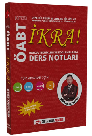 ÖABT Din Kültürü ve Ahlak Bilgisi Hafıza Teknikleri ve Kodlamalarla İKRA Ders Notları