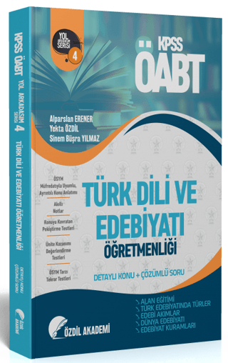 ÖABT Türk Dili ve Edebiyatı 4. Kitap Alan Eğitimi Konu Anlatımlı Soru Bankası