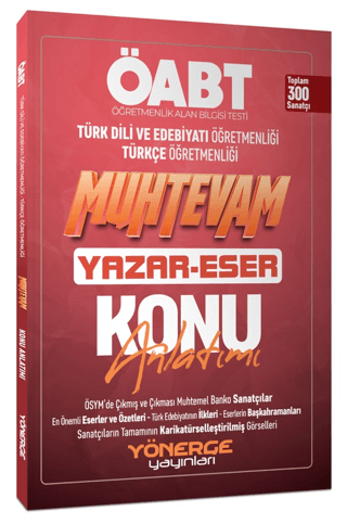 ÖABT Türkçe-Edebiyat Muhtevam Yazar Eser Konu Anlatımı