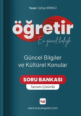 Öğretir Güncel Bilgiler ve Kültürel Konular Tamamı Çözümlü Soru Bankası