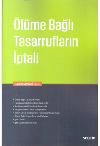 Ölüme Bağlı Tasarrufların İptali