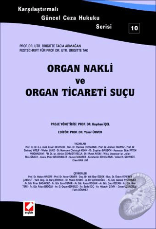 Organ Nakli ve Organ Ticaret Suçu