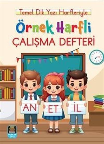 Örnek Harfli Çalışma Defteri Temel Dik Yazı Harfleriyle (A4 Ebat) Kole