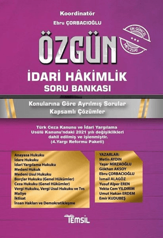 Özgün İdari Hakimlik Soru Bankası
