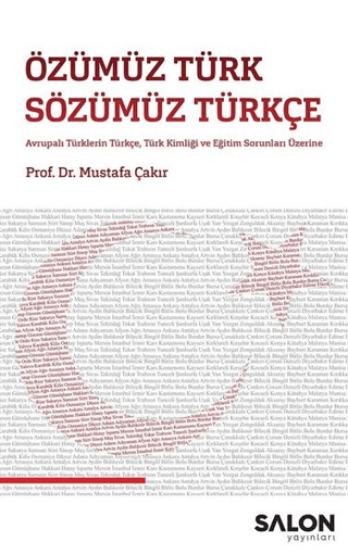Özümüz Türk Sözümüz Türkçe