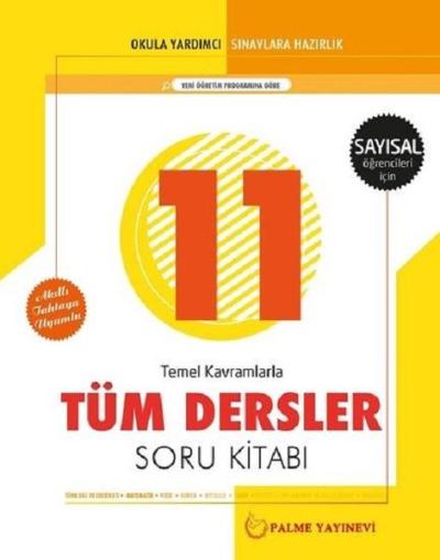 Palme 11.Sınıf Tüm Dersler Soru (Sayısal) 2019