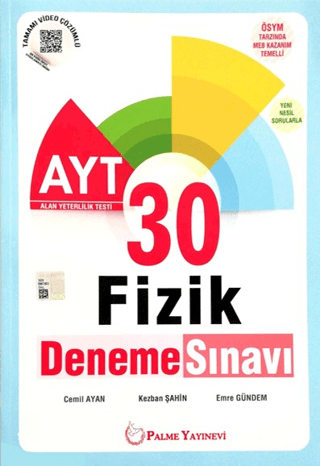 Palme YKS AYT Fizik 30 Deneme Sınavı