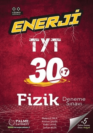 Palme YKS TYT Enerji Fizik 30 Deneme Sınavı Video Çözümlü