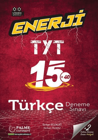 Palme YKS TYT Enerji Türkçe 15 Deneme Sınavı Video Çözümlü