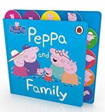 Peppa Pig: Peppa and Family : Tabbed Board Book (Ciltli) Peppa Pig