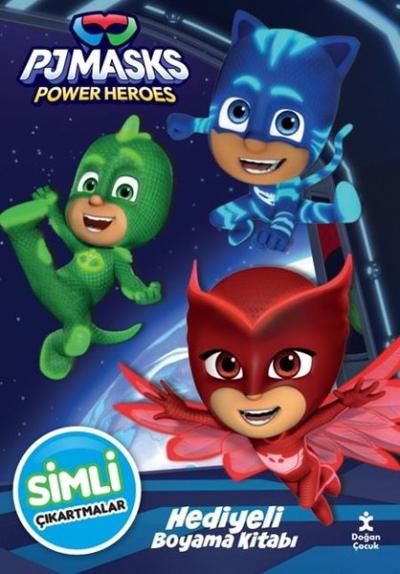 Pjmasks Power Heroes - Simli ve Hediyeli Boyama Kitabı Kolektif