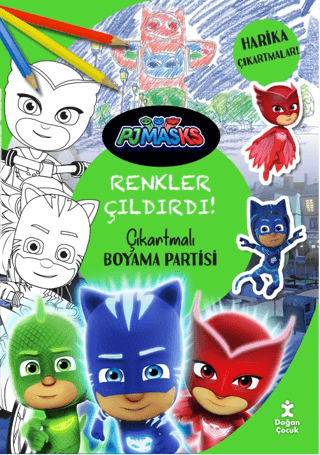 Pjmasks Renkler Çıldırdı! Çıkartmalı Boyama Partisi Kolektif